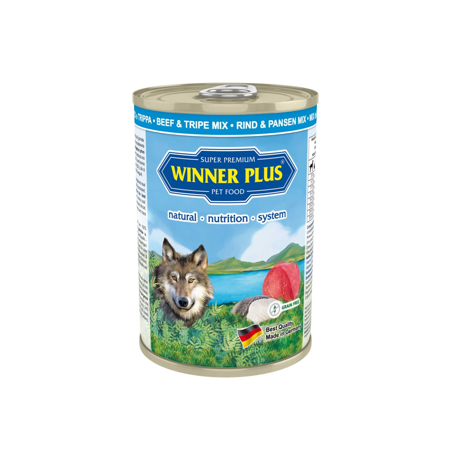WINNER PLUS Puro con carne di manzo e trippa 400gr