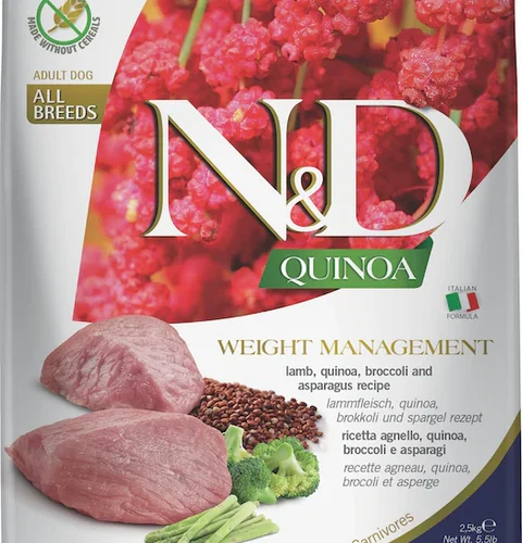 Farmina N&D Quinoa Dog Weight Management Agnello 2,5 kg
