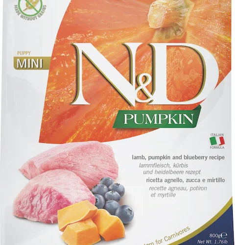 Farmina N&D Pumpkin Grain Free Agnello e Mirtilli Puppy Mini 2,5 kg
