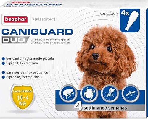 Beaphar Caniguard Duo XS 1.5 - 4kg 4 Pipette