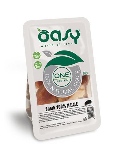 Oasy Snack Naturale One Protein 100% Maiale 80gr