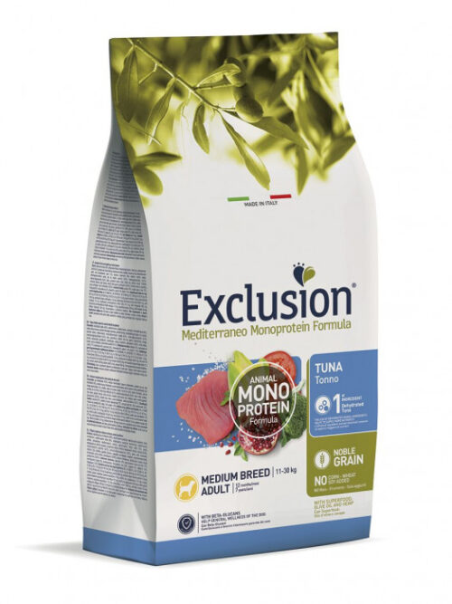 Exclusion Mediterraneo Adult Medium Breed Tonno Monoproteico 12Kg