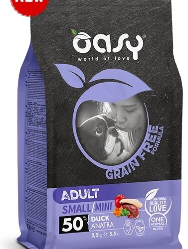 Oasy Dog Grain Free Adult Small/Mini Anatra 2,5Kg