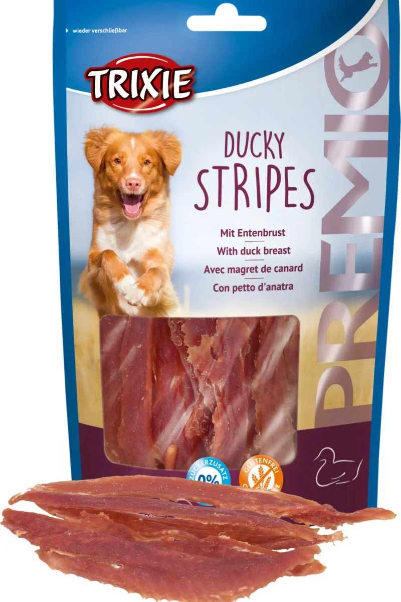 Trixie Snack Ducky Stripes con Petto D'Anatra 100gr