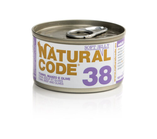 Natural Code 38 Tonno, Manzo e Olive 85gr