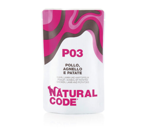 Natural Code P03 POLLO, AGNELLO e PATATE Bustine 70 gr
