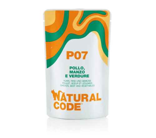 Natural Code P07 POLLO, MANZO e VERDURE Bustine 70gr
