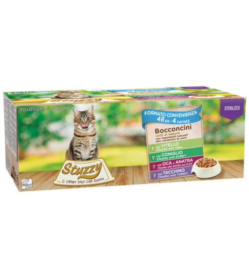 Stuzzy Cat Megapack Sterilizzato 85g x 48 bustine