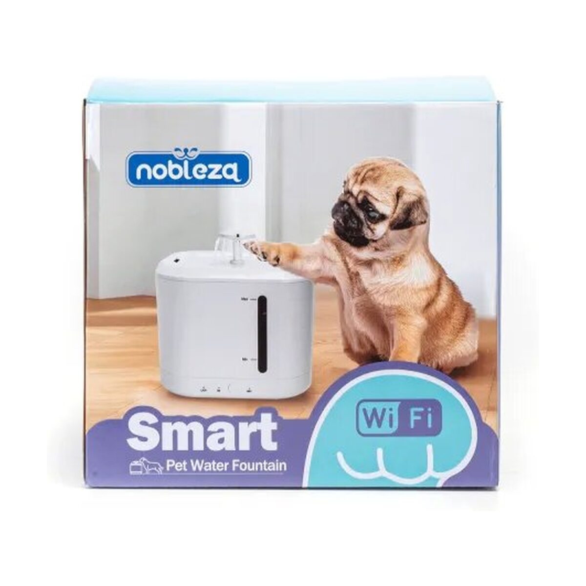 Nobleza Fontana d'Acqua Intelligente WiFi per Cani e Gatti da 2,5 litri