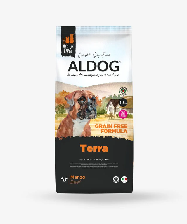 Aldog Terra con Manzo e Piselli Grain Free 10kg