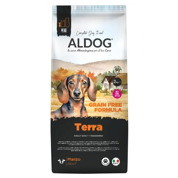 Aldog Terra Adult Mini Grain Free al Manzo 2Kg
