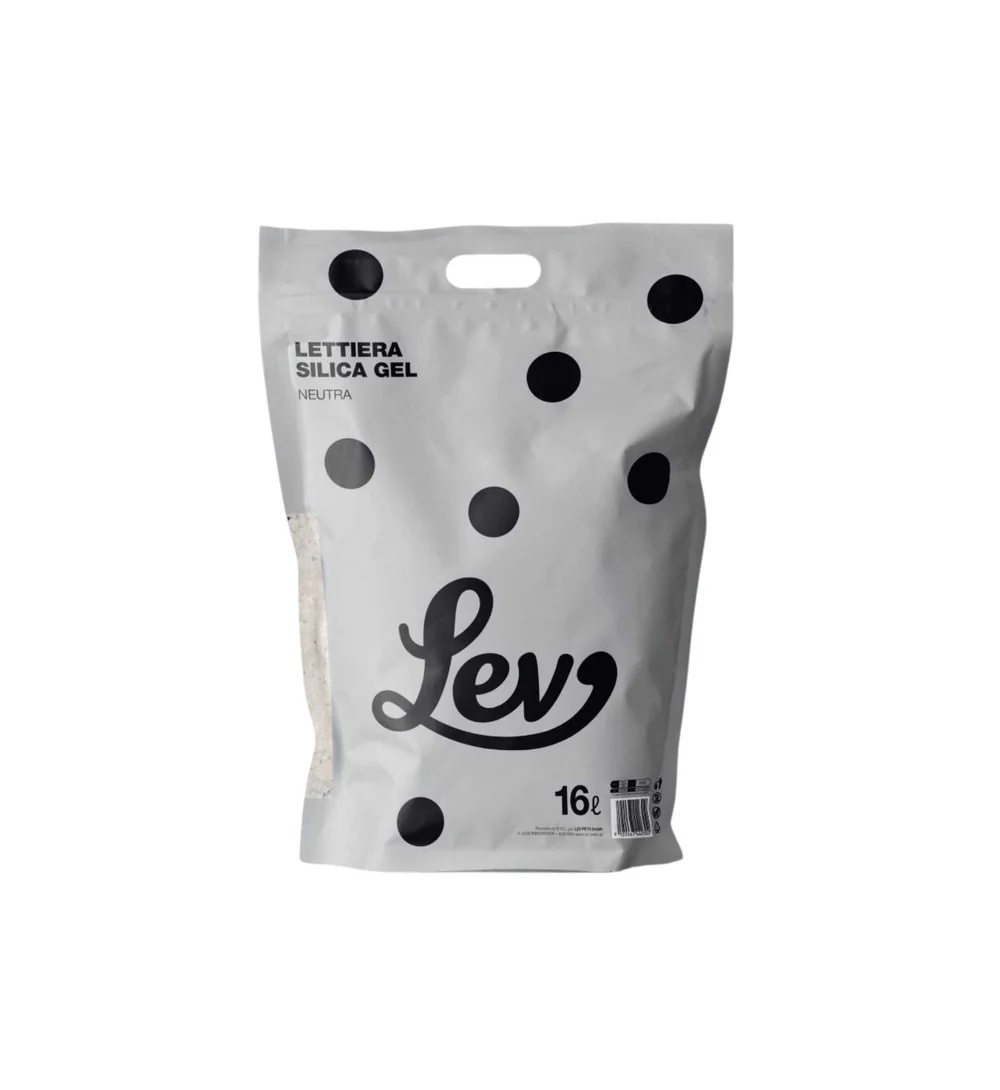 LEV Lettiera Silica Gel Neutra 16 lt Silicio Gatto