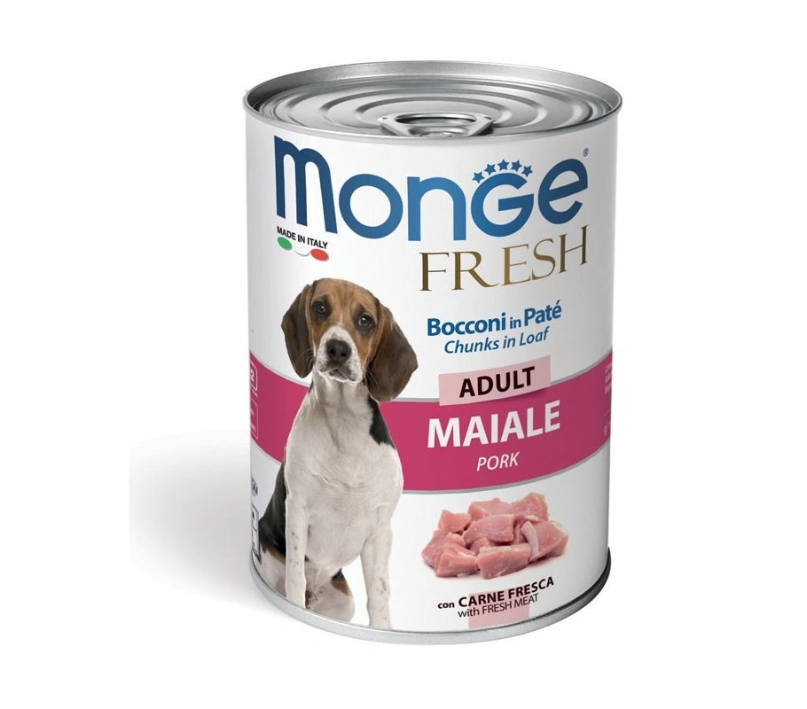 Monge Fresh Bocconi in Patè Adult Maiale 400gr