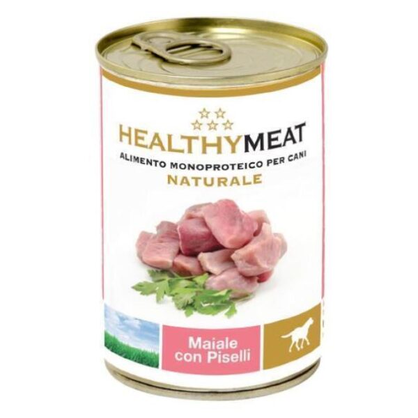 HealthyMeat Dog Mono PEZZETTONI MAIALE/PISELLI 400 gr