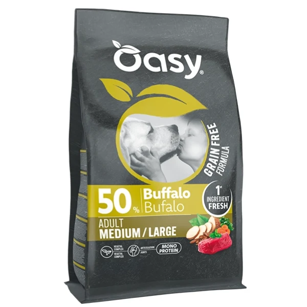 Oasy Dry Dog GF Adult M/L Bufalo 10 Kg