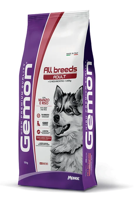 Gemon Cane All Breed Adult Manzo/Riso 15 Kg