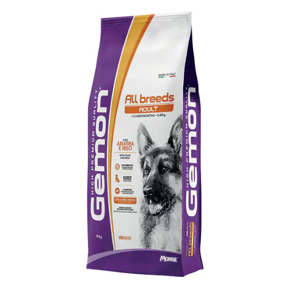 Gemon Cane All Breed Adult Anatra/Riso 15 Kg