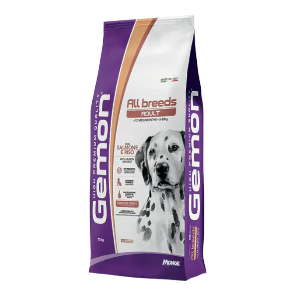 Gemon Cane All Breed Adult Salmone/Riso 15 Kg